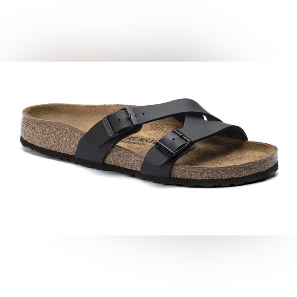 NWT Birkenstock Yao Birko-Flor Black Size 40 (Women’s 9) (Men’s 7)